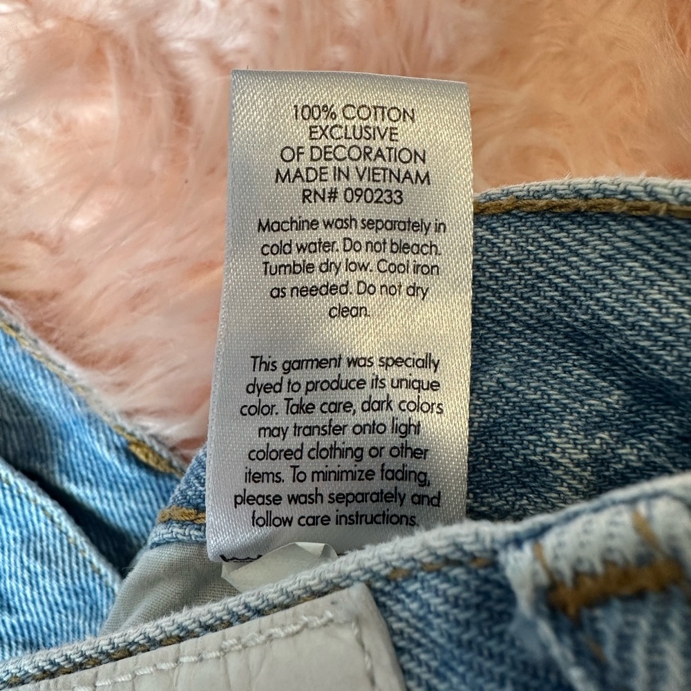 Floral PacSun Blue Straight Leg Dad Jeans size 26 - Picture 9 of 9